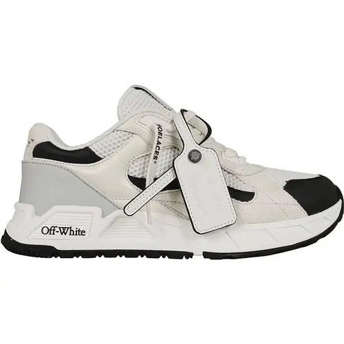 White Black Kick Off Sneakers , male, Sizes: 5 UK, 12 UK, 6 UK, 8 UK - Off White - Modalova