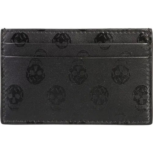 Stylish Leather Cardholder Wallet , male, Sizes: ONE SIZE - alexander mcqueen - Modalova