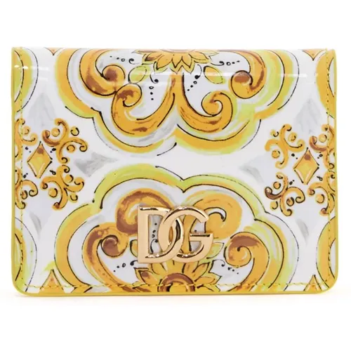 Maiolica Print Continental Wallet , female, Sizes: ONE SIZE - Dolce & Gabbana - Modalova