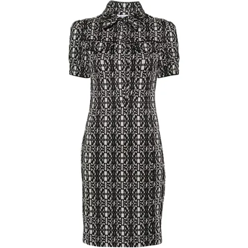 White Monogram Jacquard Dress , female, Sizes: S, XS, 2XS, 3XS - Max Mara - Modalova