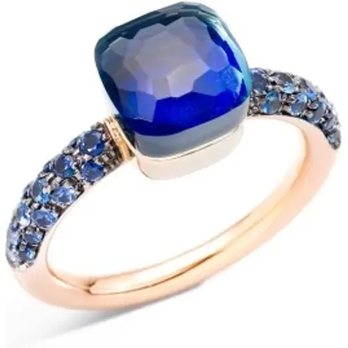 Blauer London Topas und Blauer Saphir Ring - Pomellato - Modalova