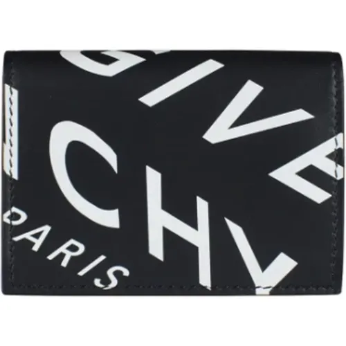 Stilvolle Lederbrieftasche mit Druckknopfverschluss - Givenchy - Modalova