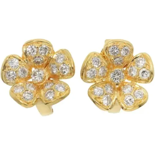 Pre-owned Gold earrings , female, Sizes: ONE SIZE - Van Cleef & Arpels Pre-owned - Modalova