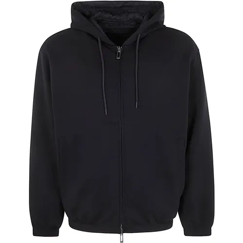 Schwarzer Sweatshirt 0999 Stilvolle Casual Mode , Herren, Größe: 2XL - Emporio Armani - Modalova