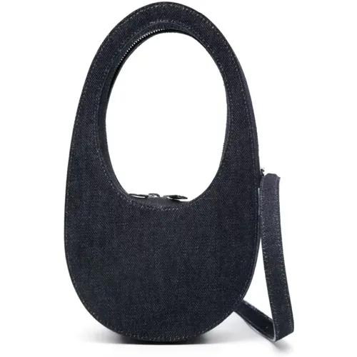 Blaue Mini Swipe Denim Tasche - Coperni - Modalova