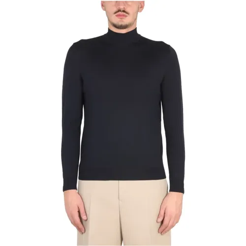 Merino Wool Choker Crew-Neck Sweater , male, Sizes: S - Drumohr - Modalova