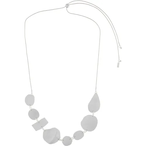 Alaya Verstellbare Organische Halskette Silberbeschichtung , Damen, Größe: ONE Size - Dansk Copenhagen - Modalova