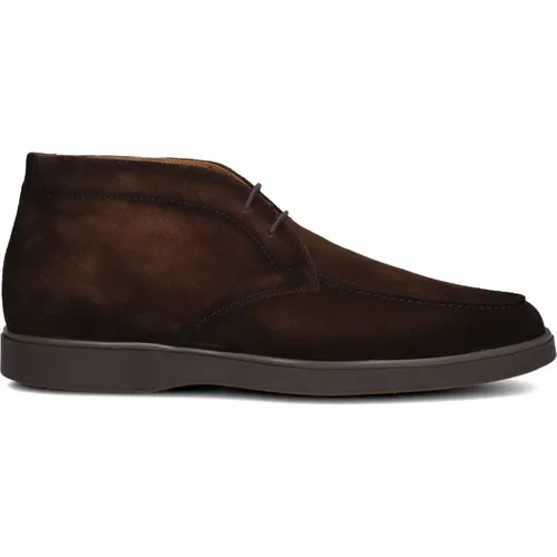 Braune Schnürschuhe Herren Stil 25622 , Herren, Größe: 42 EU - Magnanni - Modalova