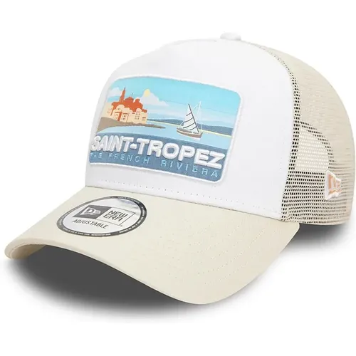 Weiße St Tropez Sommer Trucker Mütze - new era - Modalova