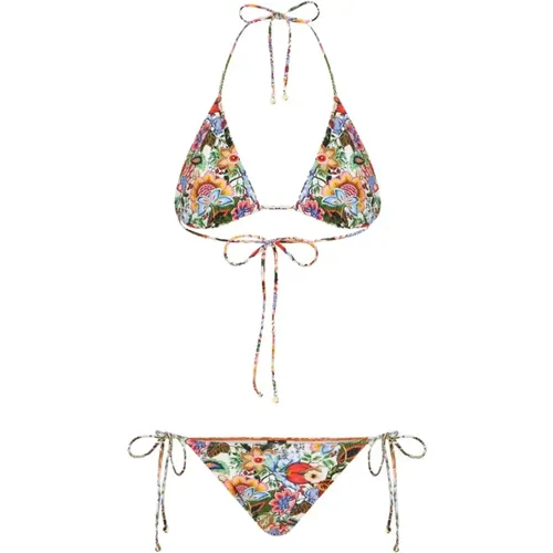 Bouquet-inspired Multicoloured Briefs , female, Sizes: S - ETRO - Modalova