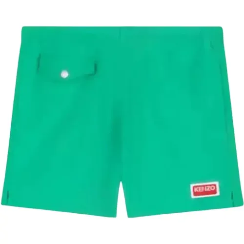 Swim Trunks with Logo , male, Sizes: M - Kenzo - Modalova