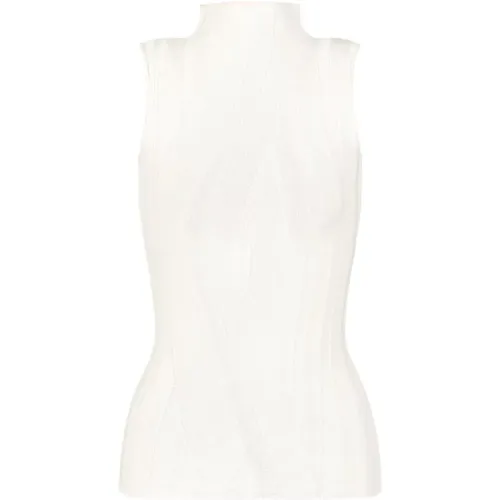 Sleeveless Top , female, Sizes: S, L - Emporio Armani - Modalova