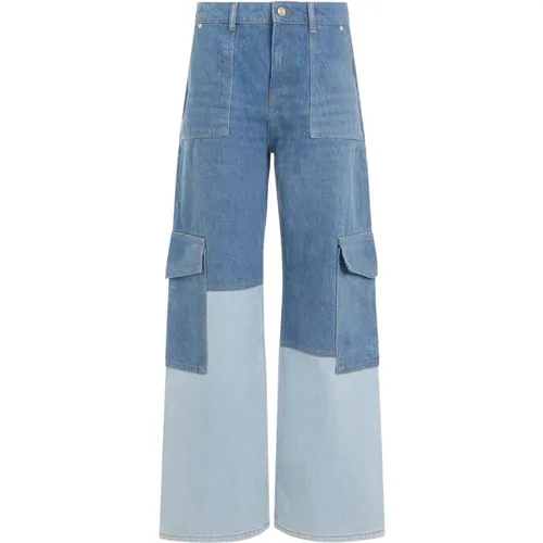 Blaue Vintage Cutline Denim Jeans - Ganni - Modalova