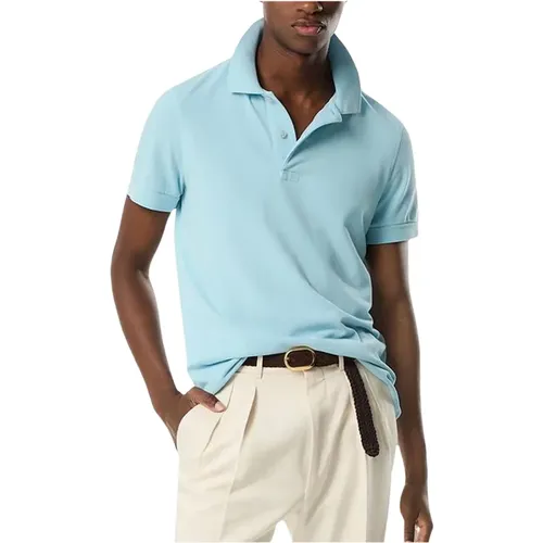Polo Shirts,Herren Polo aus Baumwoll-Piqué,Basic Baumwoll Polo Shirt - Tom Ford - Modalova