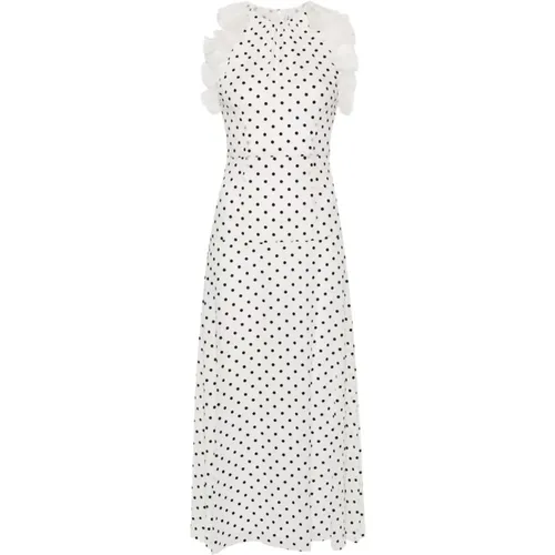 Polka Dot Maxi Dress , female, Sizes: XS, 2XS, S - Alessandra Rich - Modalova