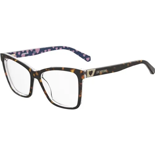 Stylish Havana Glasses , unisex, Sizes: 54 MM - Love Moschino - Modalova