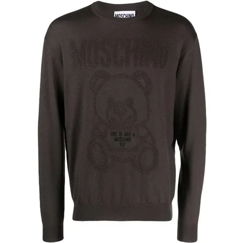 Stylisches T-Shirt für Männer , Herren, Größe: L - Moschino - Modalova