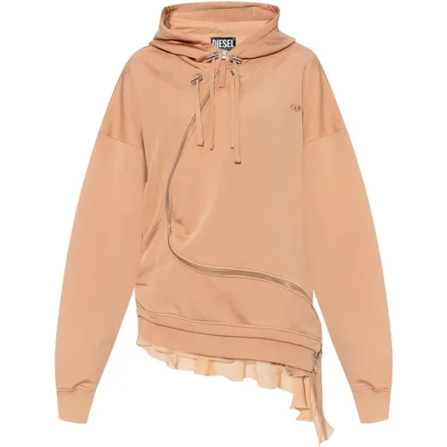 F-Banazip hoodie , female, Sizes: XS - Diesel - Modalova