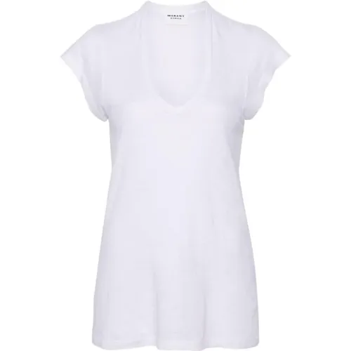 Weißes Eis T-Shirt Zankou Modell , Damen, Größe: S - Isabel Marant Étoile - Modalova