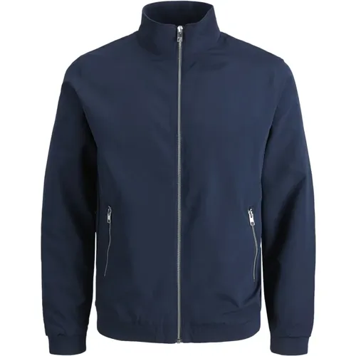 Sportliche Zip-Up Jacke , Herren, Größe: L - jack & jones - Modalova