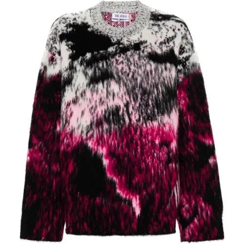 Animalier-Muster Wollmischung Pullover , Damen, Größe: S - The Attico - Modalova