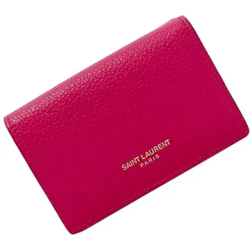 Pre-owned Leather wallets , female, Sizes: ONE SIZE - Yves Saint Laurent Vintage - Modalova