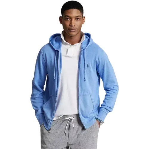 Blaue Kapuzenpullover Regular Fit - Ralph Lauren - Modalova