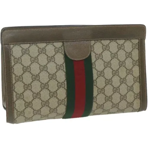 Pre-owned Canvas clutches , female, Sizes: ONE SIZE - Gucci Vintage - Modalova