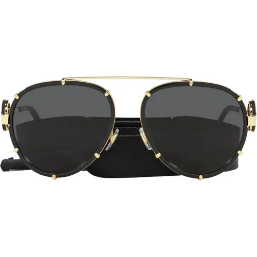 Sonnenbrille VE2232Large , unisex, Größe: 61 MM - Versace - Modalova