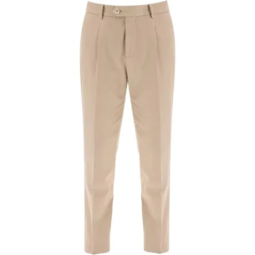 Gabardine Chino Hose mit Verlängertem Bund , Herren, Größe: XL - BRUNELLO CUCINELLI - Modalova