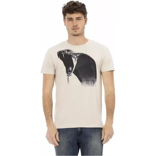 Baumwoll-T-Shirt für Männer , Herren, Größe: 2XL - Trussardi - Modalova
