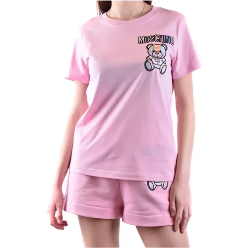 T-Shirt Ss22 , female, Sizes: M - Moschino - Modalova