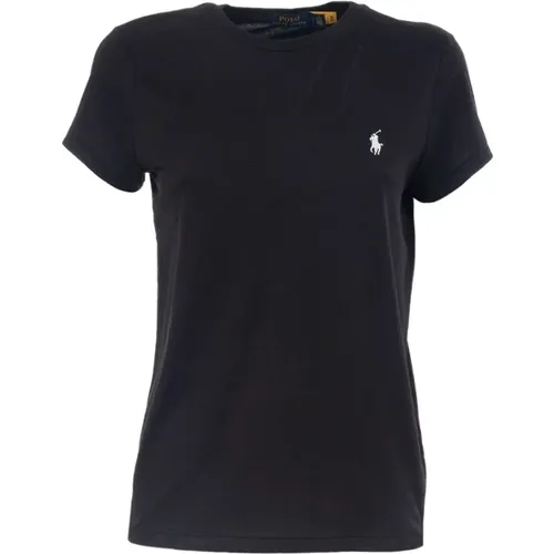 Cotton Polo T-Shirt , female, Sizes: L, XL - Polo Ralph Lauren - Modalova