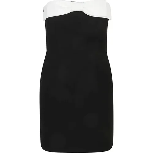 Strapless Mini Dress with Bow , female, Sizes: XS, S, M - The New Arrivals Ilkyaz Ozel - Modalova