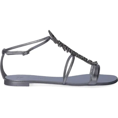 Flat Sandals , female, Sizes: 4 UK - giuseppe zanotti - Modalova