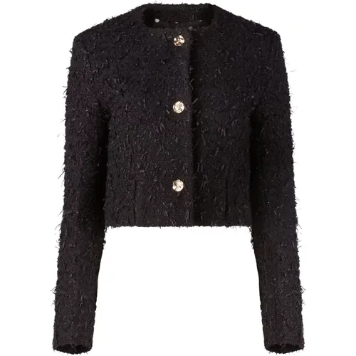 Tweed Round Collar Jacket , female, Sizes: L, XL, S, 2XL, M - Nina Ricci - Modalova