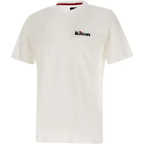 T-Shirts , Herren, Größe: M - Kiton - Modalova