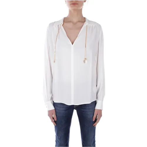 Shirts Ivory , female, Sizes: M, XL, L, S - Elisabetta Franchi - Modalova