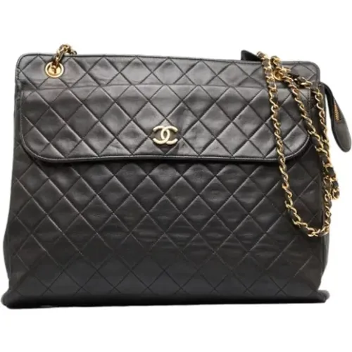 Suede Chanel Shoulder Bag , female, Sizes: ONE SIZE - Chanel Vintage - Modalova