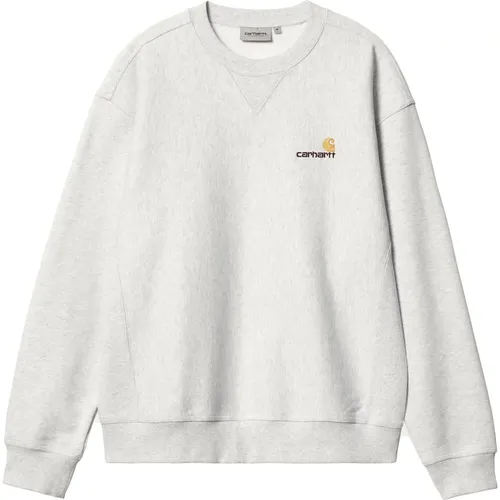 American Script Sweatshirt , male, Sizes: L, M, S, XL - Carhartt WIP - Modalova