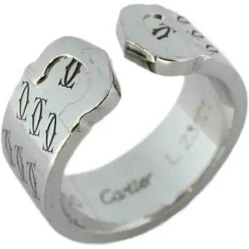 Pre-owned White Gold rings , female, Sizes: ONE SIZE - Cartier Vintage - Modalova