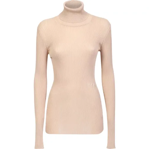 Off , Helvet Turtleneck by Off-. A brand that today has truly created a bridge between streetwear and high fashion. , female, Sizes: S - Off White - Modalova