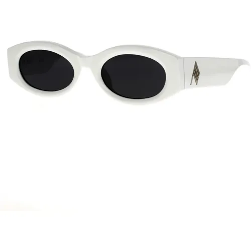 Linda Farrow Oval Sunglasses in , female, Sizes: 54 MM - The Attico - Modalova