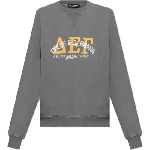 Bedruckter Sweatshirt - Dolce & Gabbana - Modalova