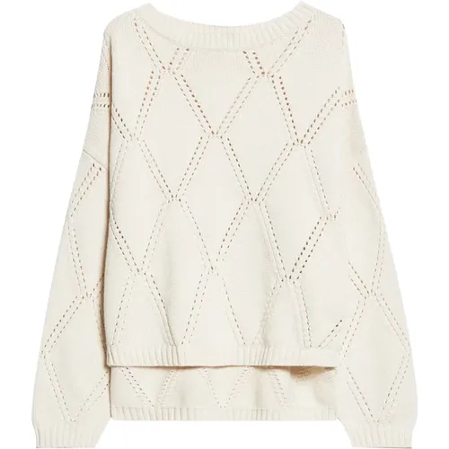 Cream Sweater Classic Minimalist Style , female, Sizes: S, M, XS - Max Mara Weekend - Modalova