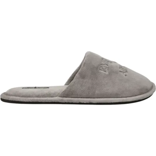 Grey Sandals from Collection , male, Sizes: 5 UK - Emporio Armani - Modalova