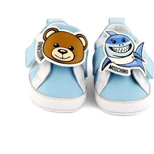Baby Bear Shark Sneakers Moschino - Moschino - Modalova