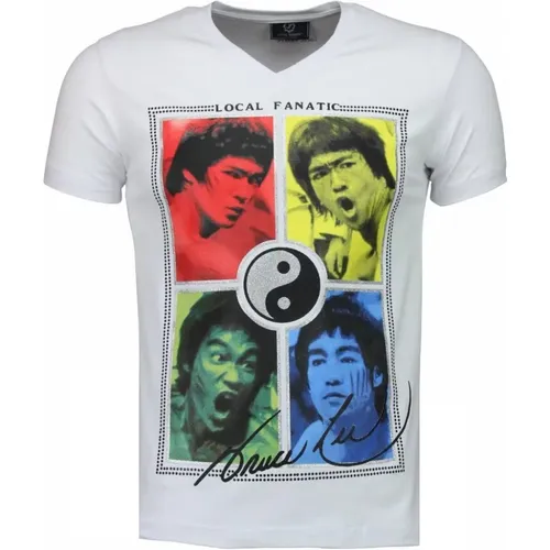 Bruce Lee Ying Yang - Men T-Shirt - 2315W , male, Sizes: S, L, XL, M, XS - Local Fanatic - Modalova