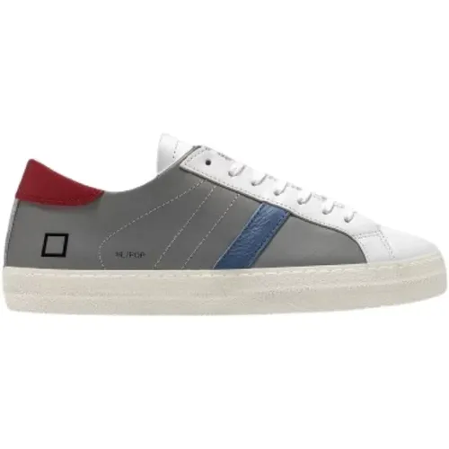 Reflektierende Low-Top-Sneaker Blau Rot - D.A.T.E. - Modalova