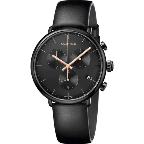 Stainless Steel Chronograph Watch , male, Sizes: ONE SIZE - Calvin Klein - Modalova